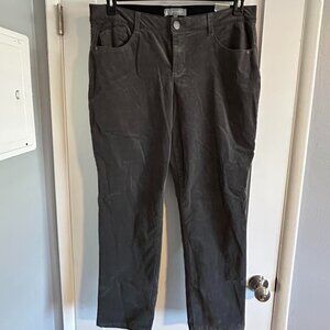 NWT Wit & Wisdom 18w Gray Corduroy Pants